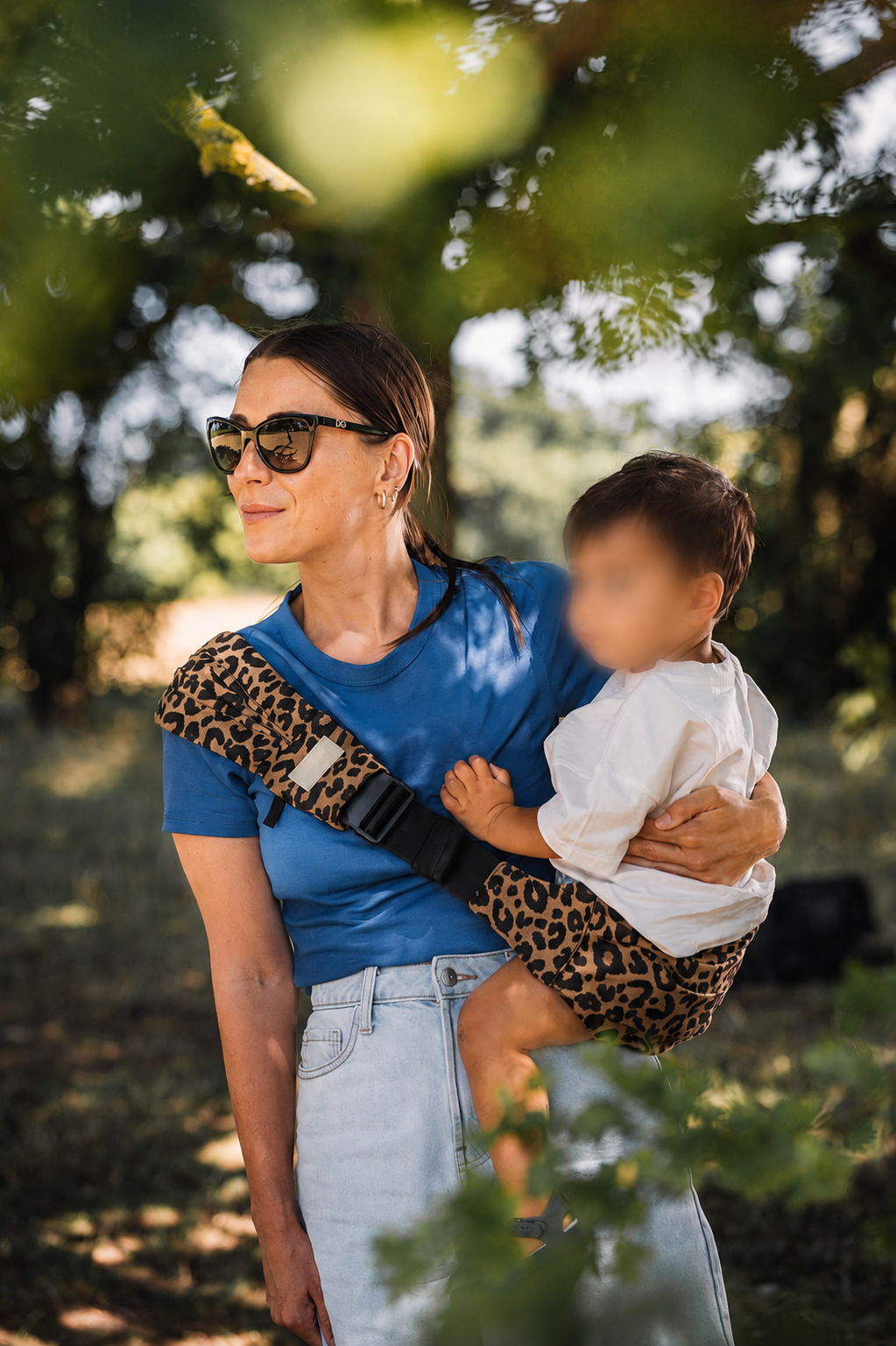 Bambidoos Baby & Toddler Hip Carrier - Leopard Print