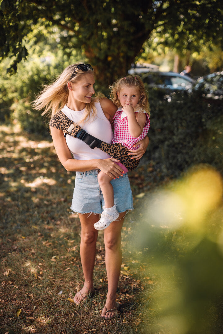 Bambidoos Baby & Toddler Hip Carrier - Leopard Print